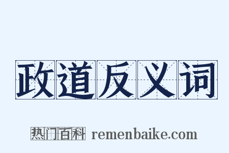 政道反义词是什么意思的图片